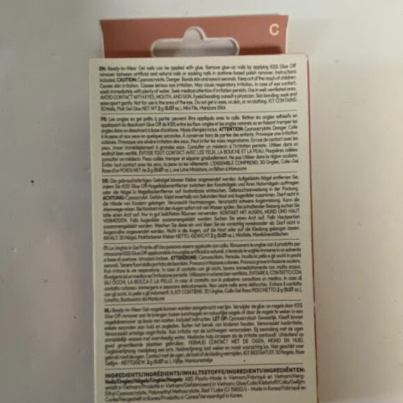 KISS Bare but Better Premium TruNude Press-On Nails Short Square  Pink 30 Count - Picture 4 of 6